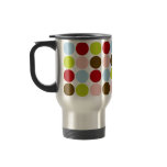 Vintage 50s Big Dots Designer Travel Mug