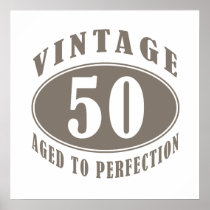 Vintage 50th Birthday Gifts Print