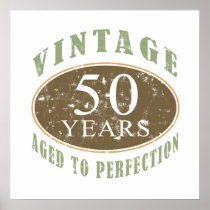 Vintage 50th Birthday Posters