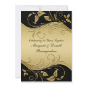 Vintage 50th Wedding Anniversary Invitation