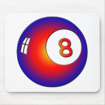 Vintage 8 Ball Mouse Pad