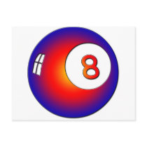 Vintage 8 Ball Post Card