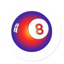 Vintage 8 Ball stickers by Groovynet Vintage 8 Ball stickers