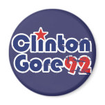 Vintage 90s Clinton Gore 1992 Magnets
