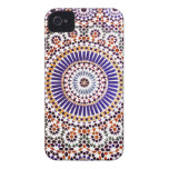 Vintage Abstract Floral Pattern Case-Mate iPhone 4 Case