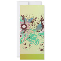 personalize, dooni designs, customize, promotional, abstract, modern, nature, trees, foliage, flowers, gradient, colorful, elegant, swirly, artsy, cool, vintage, Rack Card with custom graphic design