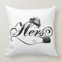 vintage accessories Hers cushion pillow