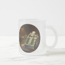 Vintage Accounting Machine Coffee Mugs