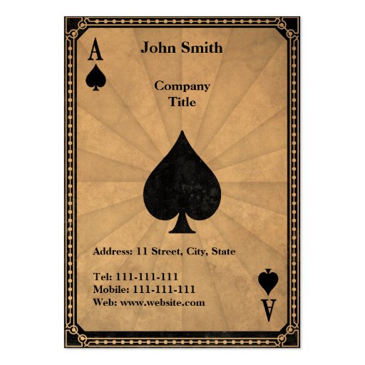 53+ Ace Of Spades Business Cards and Ace Of Spades Business Card