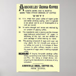 "Vintage-ad ARBUCKLES' ARIOSA COFFEE" Posters