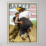 Vintage Ad for Rubber Bicycle Tires Print