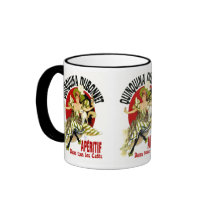 vintage Ad - Quinquina Dubonnet - Jules Cheret mugs