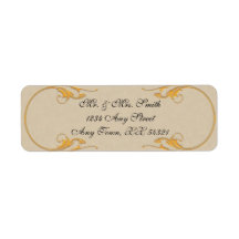 Vintage address labels