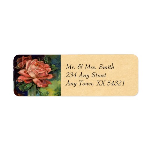 Vintage Address Labels Small Zazzle
