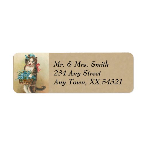 Vintage Address Labels - Small | Zazzle
