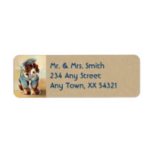 Vintage Address Labels - Small