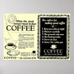 Vintage ads on canned Coffee brewing -1921 Posters