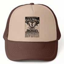 Vintage Advertisement - Columbia Bicycles Trucker Hat