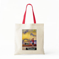 Vintage Advertisement: Hanleys Toy Airplane bags by VintageCabaret Vintage Advertisement: Hanleys Toy Airplane bags