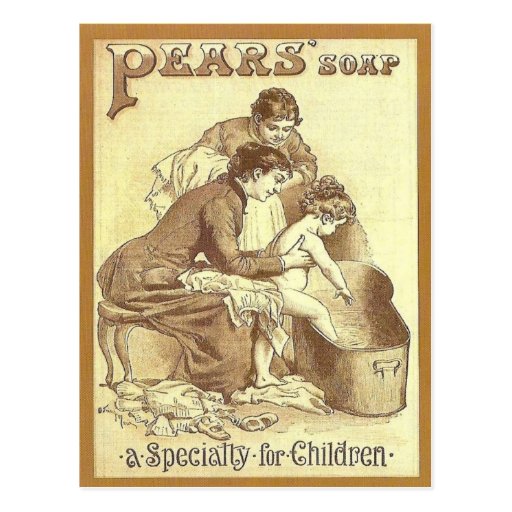 Vintage advertising, Pears soap Postcard Zazzle