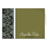 Vintage advocado Save the Date card