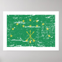 Vintage Adygeya Flag Posters