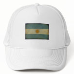 Vintage aged retro Argentina flag Hats