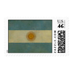 Vintage aged retro Argentina flag Postage Stamp