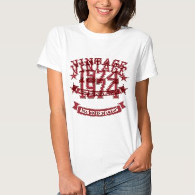 Vintage Aged to Perfection 1974 T-shirt