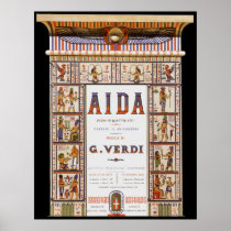 Vintage Aida Opera Poster