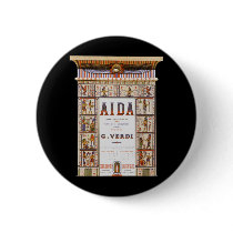 Vintage Aida Opera Poster Pinback Button