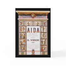Vintage Aida Opera Poster Greeting Cards
