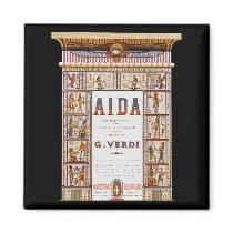 Vintage Aida Opera Poster Magnets
