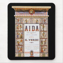 Vintage Aida Opera Poster Mouse Pad