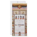 Vintage Aida Opera Poster Custom Rack Cards