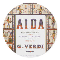 Vintage Aida Opera Poster Stickers