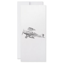 vintage air plane custom rack card