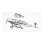 vintage air plane photo card template