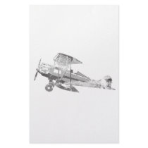 vintage air plane stationery paper