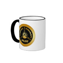 VINTAGE AIRCRAFT PILOT COFFEE MUGS