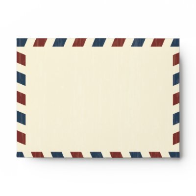 Vintage Airmail A6 Envelope