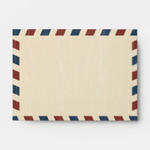 Vintage Airmail A6 Envelope