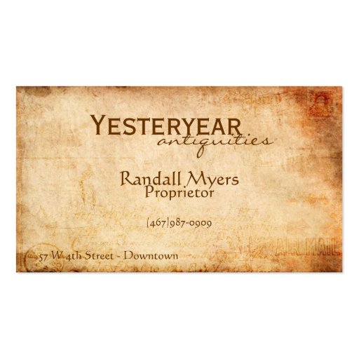 Vintage Airmail Business Card Templates