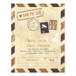 Vintage Airmail Invitation Card