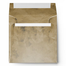 Vintage Airmail with Aged Paper Lining Square Envelopes