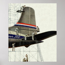Vintage Airplane Maintenance Posters