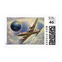 Vintage Airplane postage by YesterdayCafe Vintage Airplane postage