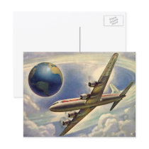 Vintage Airplane postcards by YesterdayCafe Vintage Airplane postcards