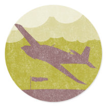 Vintage Airplane Stickers