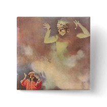 Vintage Aladdin and the Genie of the Lamp Pinback Buttons